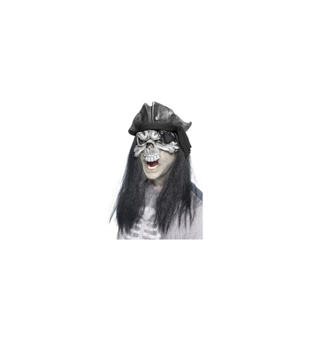Halloweenská maska mrtvý pirát