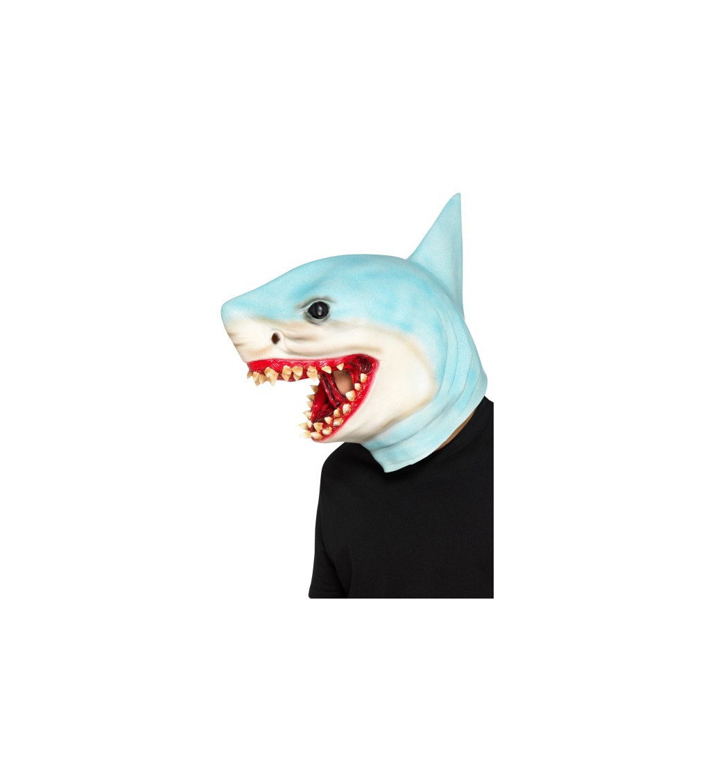 Gumová maska - žralok