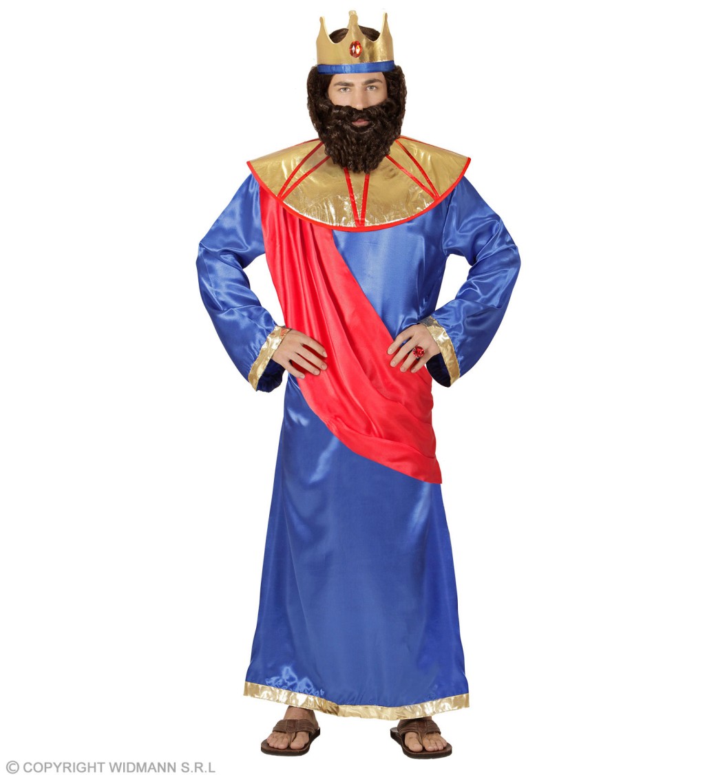 Biblický král kostým - modrý