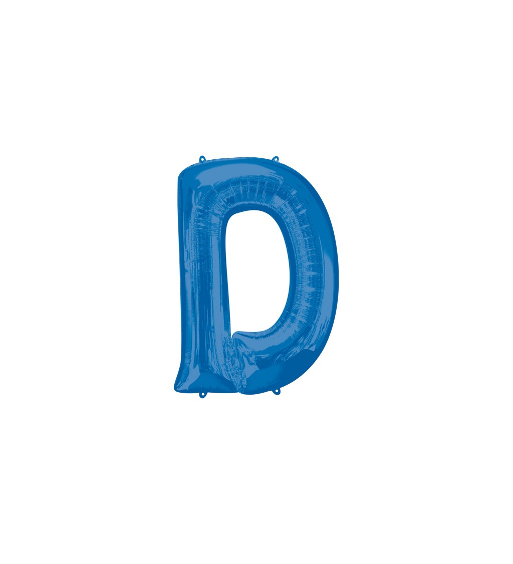 Fóliový balónek D (modrý)