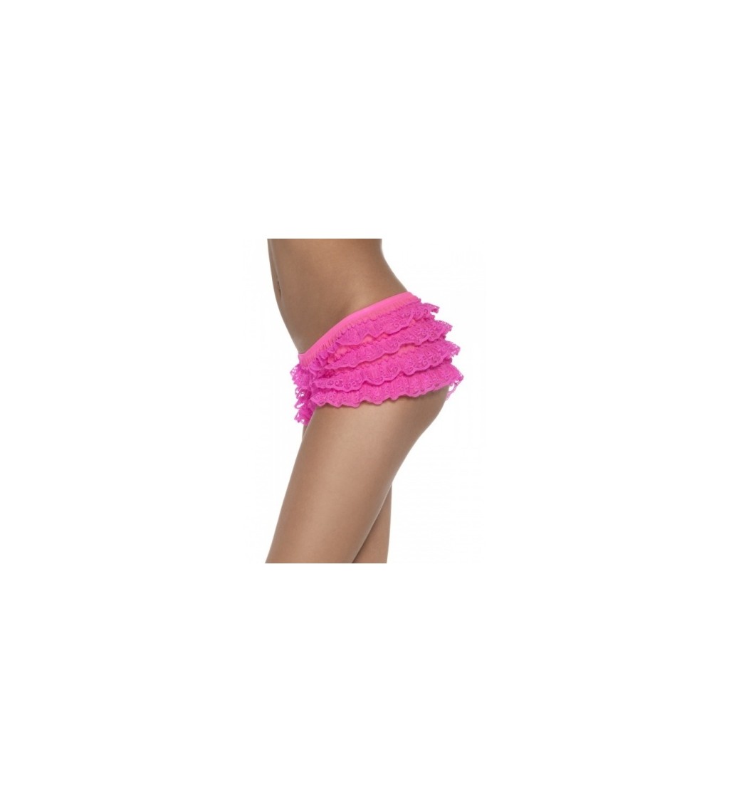 Kraťáskové kalhotky - neonově růžové