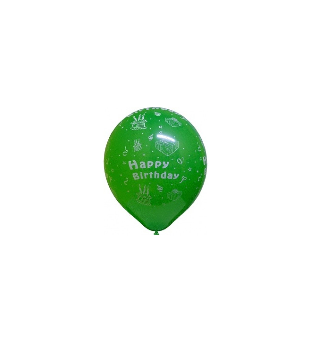 Balónek - Happy Birthday 6ks