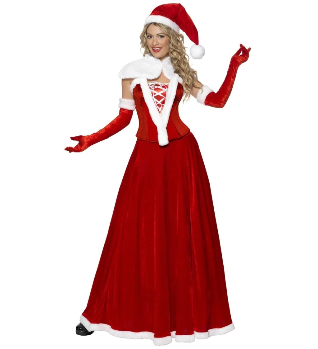 Kostým Miss Santa superdeluxe