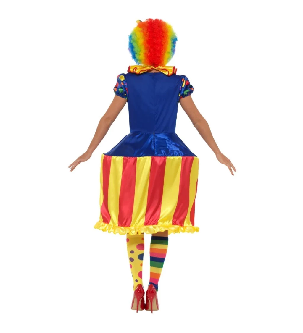 Kostým - strakatý klaun v krabici