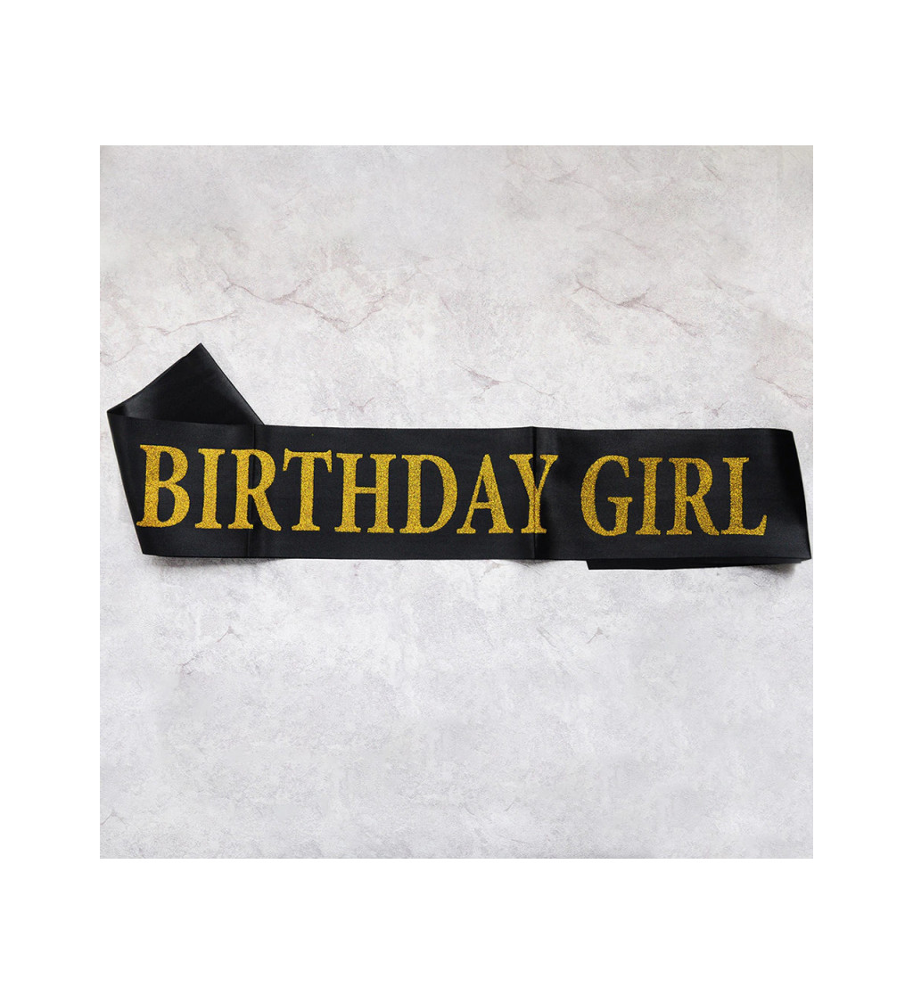 Šerpa černá - Birthday Girl