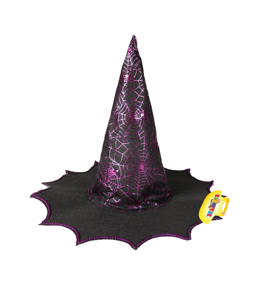 Čarodějnický klobouk - fialový, pro dospělé