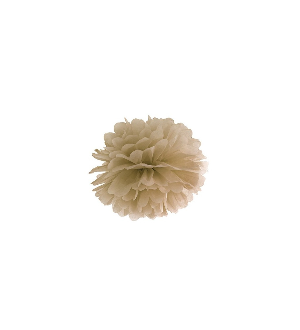 Pompom karamelový