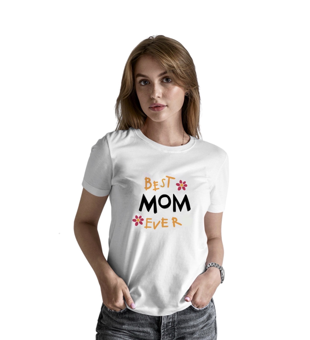 Dámské triko bílé - Best mom ever