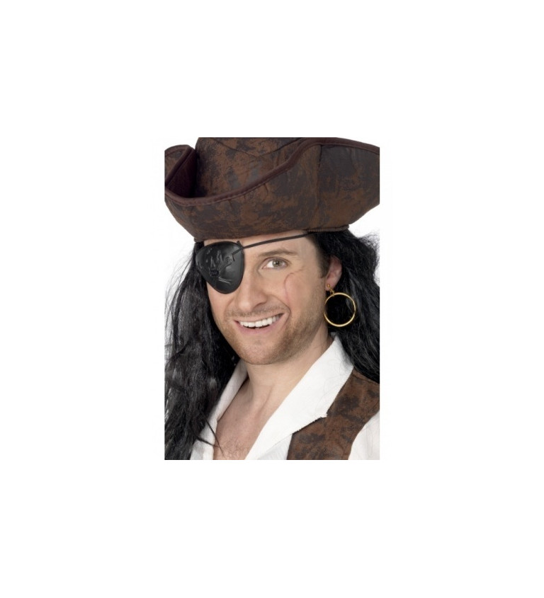 Pirátská sada malá - klapka, náušnice