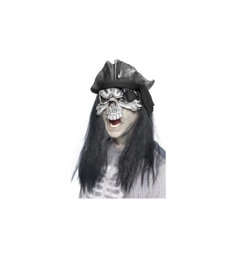Halloweenská maska mrtvý pirát