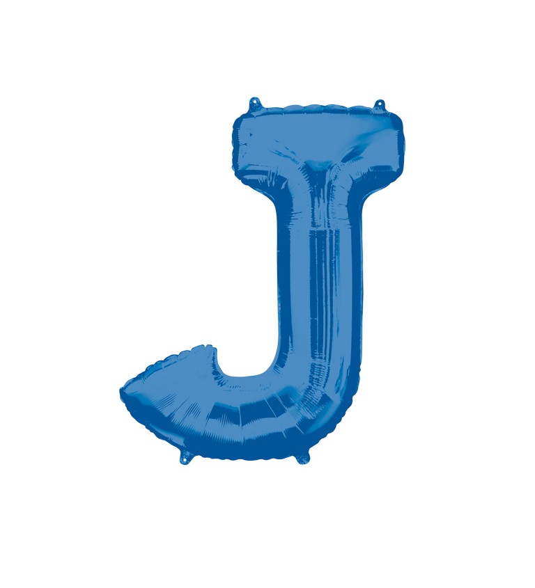 Fóliový balónek J (modrý)