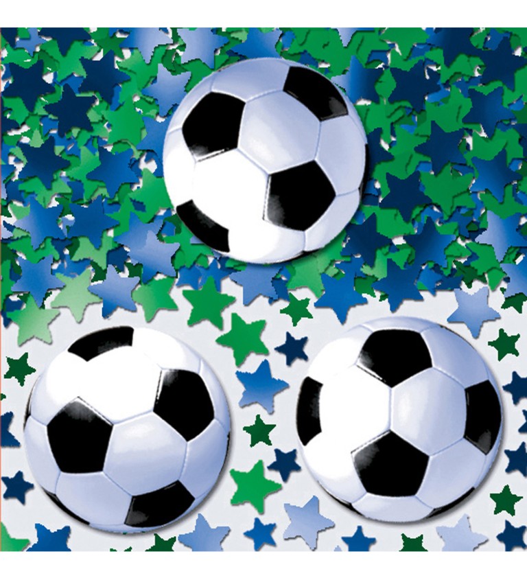 Párty konfety - fotbalové míče