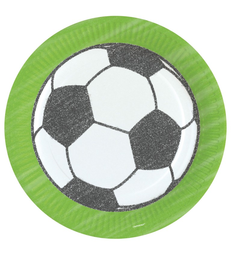 Sada talířků - fotbalový míč