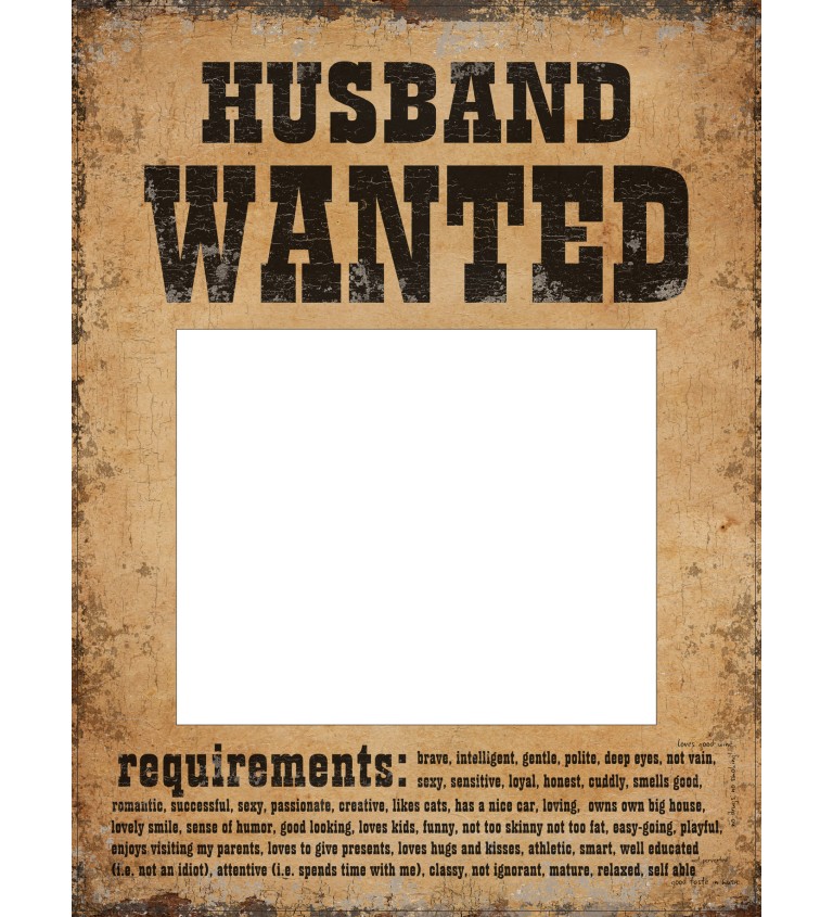 Plakát Husband/Wife wanted