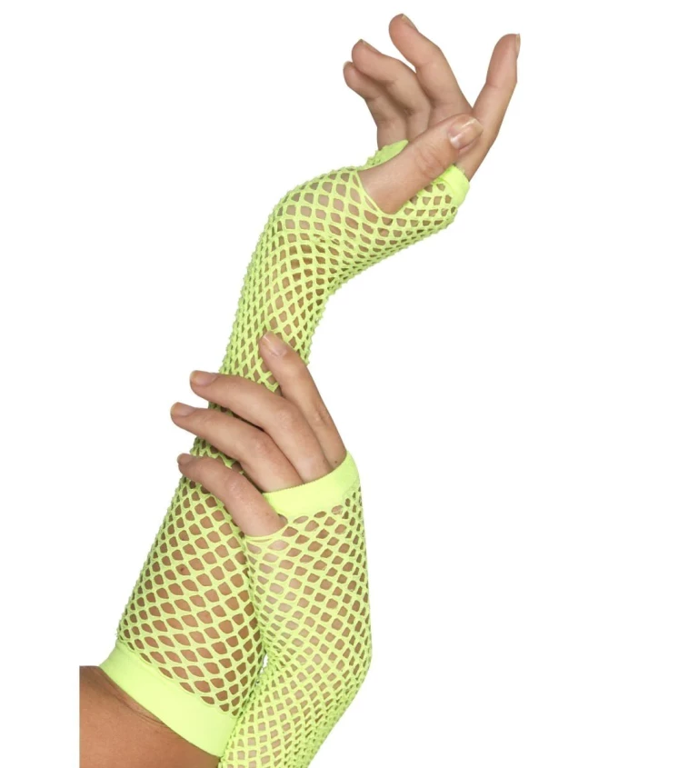 Zelené síťované rukavice