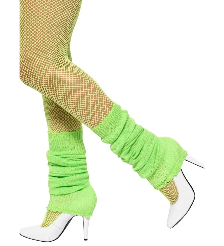 Návleky na nohy - neonově zelená