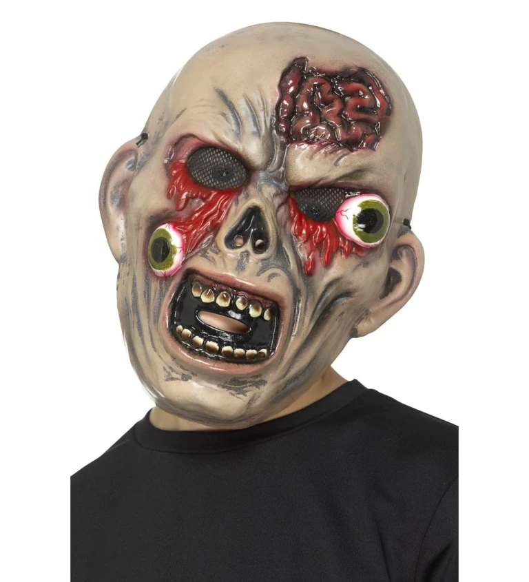 Horrorová maska - bezoký zombie
