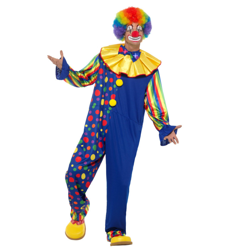 Kostým - modrý veselý klaun