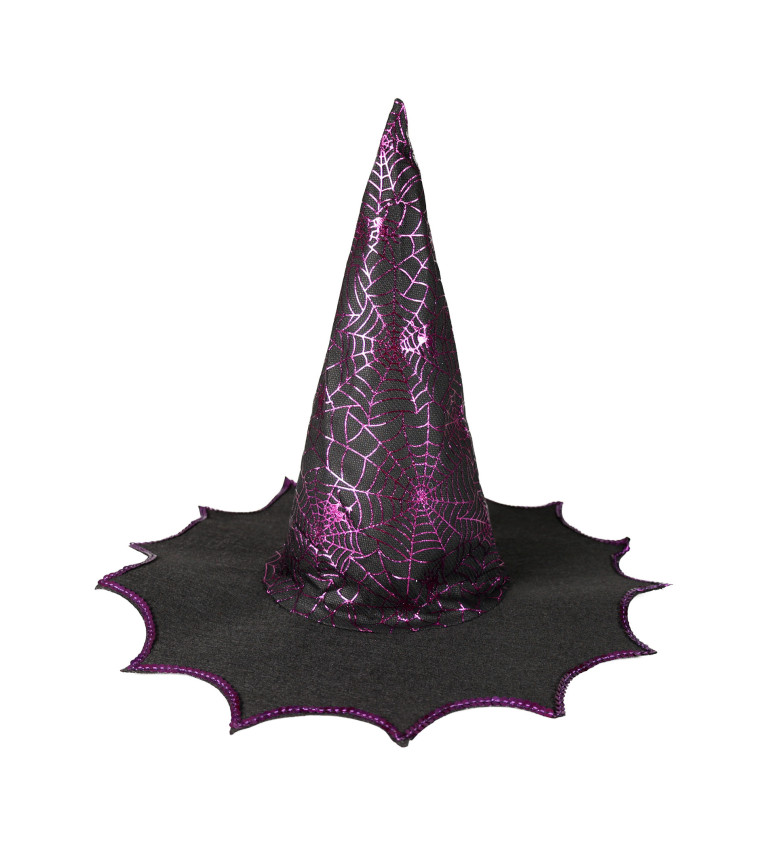 Čarodějnický klobouk - fialový, pro dospělé