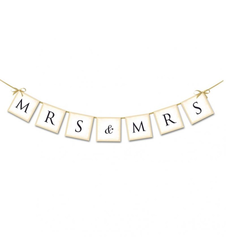 Girlanda "Mrs. & Mrs."